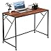 Produktbild COMHOMA Schreibtisch, Computertisch klappbar, ohne Montage Bürotisch im Industriedesign, perfekt für Heimbüro, 100 x 50 x 75 cm (Brown)