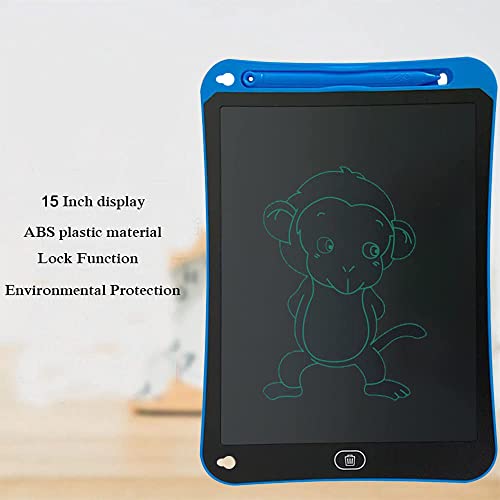 Image of SYGA LCD Writing Pad, 15 inch Kids Doodle & Scribble Boards Erasable Writing Tablet for Kids Adults, Blue
