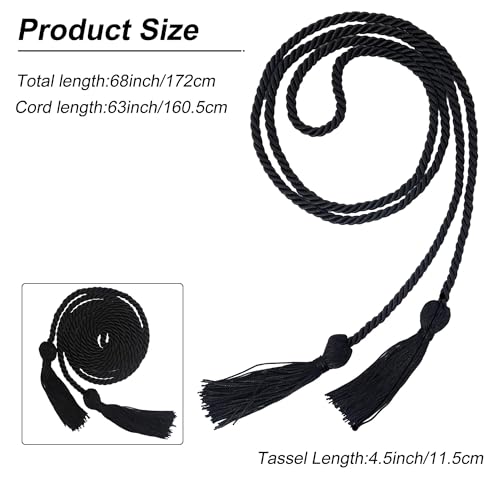 Image of GraduationMall Graduation Honor Cord 68 inch Black