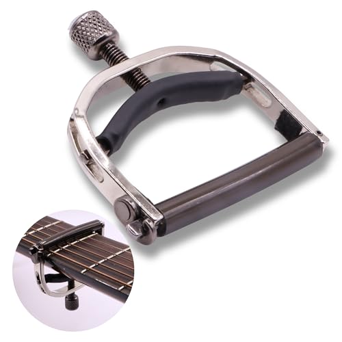 Paige 6-String Guitar Capo – Nickel, Proudly Made in the USA – Adjustable Tension, Ultra-Thin Design – Fits Standard Acoustic Guitars