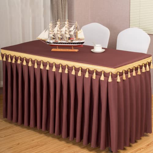 Nappe pour Table de Noël Rectangulaire Marron Foncé 140x40x75cm - 2