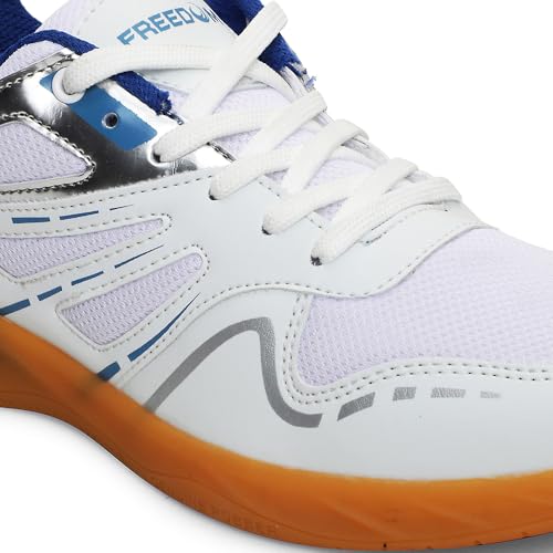 Image of Liberty Freedom S.Blue & White Tennis Shoes for Men - Memory Foam Lace-Up