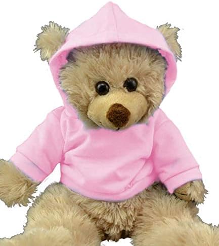 Pink Hoodie T-shirt - 16" / 40cm - Teddy Bear Clothes - fits Build a Bear