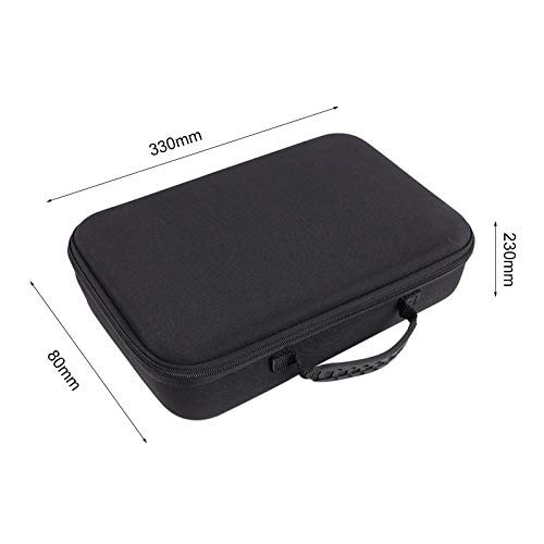Eastdall Bolsa de armazenamento para pistolas de massagem portáteis EVA + 600D Caixa de massageador