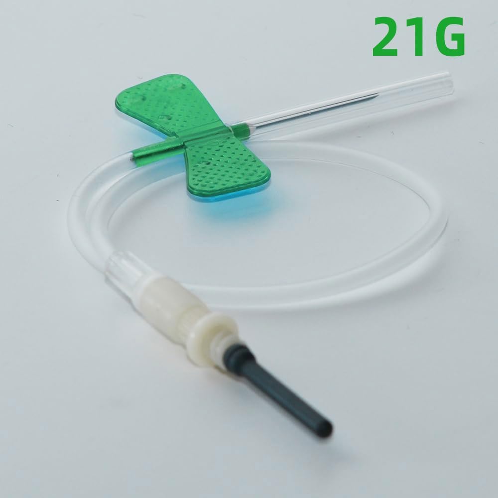 Blutentnahme-Nadeln, Steril, einzeln verpackt, 21 g, 100 Stück