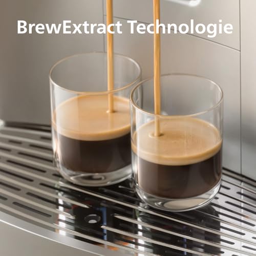 Philips Café Aromis Kaffeevollautomat – BrewExtract Technologie, LatteGo Pro, 50+ heiße & kalte Getränke, mit einfacher Reinigung, intuitives Display und Barista-Assistent (EP8757/20)