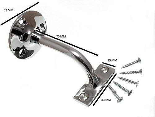 Équerre pour rampe d'escalier Sourcingmap 75 mm pour réparer un support instable