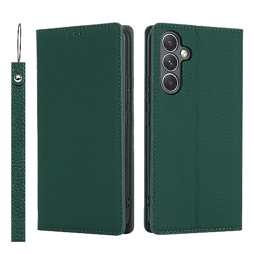 Étui cuir véritable Samsung S23 FE Havaya vert : un accessoire unique qui raconte votre histoire