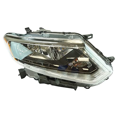 Image of TRQ Passenger Side Headlight Assembly Halogen Compatible with 2014-2016 Nissan Rogue NI2503226