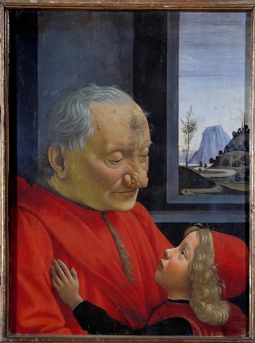 Impression Tableaux Peinture sur Toile Portrait de Domenico Ghirlandaio 60x90