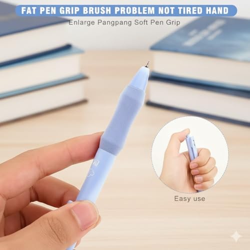 Image of COOFANDY 5 Pcs Star Gel Pen Set 5 Cute Retractable Smooth Writing Pens Cute Retractable Smooth Writing Pens for School,Office Supplies Aesthetic pens Quick Dry Ink Pens 0.5mm Point Smooth (BLACK)