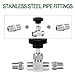 TAISHER 1PCS 304 Stainless Steel Straight Needle Valve 1/8