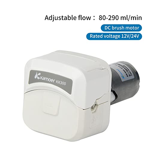 Image of Kamoer KK300-D high flow peristaltic pump 12V dc motor quick tube change liquid dosing pump 80-290ml /min 3 tube types supported