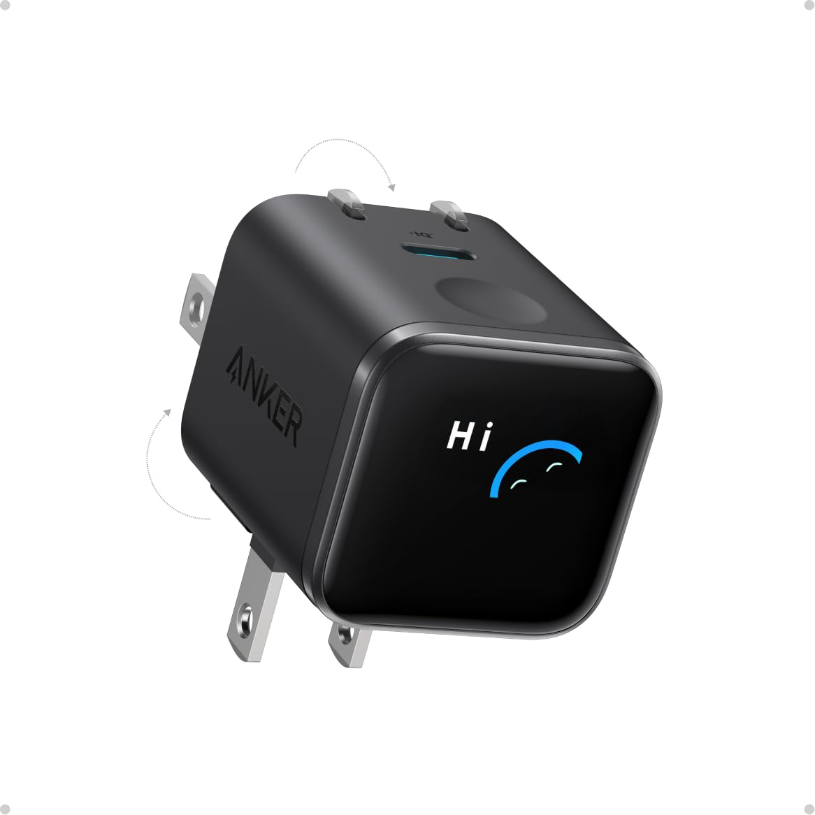 Amazon.co.jp: Anker Nano Charger (45W, Display, スイングプラグ