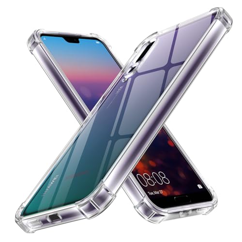 【Compatibilità】 La custodia per telefono trasparente in TPU flessible ultrasottile è solo suite per Huawei P20 Pro 6.1