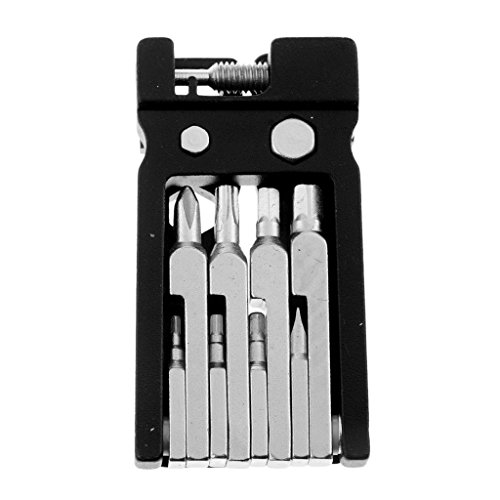 Homyl 19 Em 1 Multi Tool Bike Multitool Repair Tool Com Chave De Quebra De Corrente - Preto