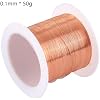 50g Copper Wire 0.1mm Cable Copper Wire Magnet Coppers Lacquer Enameled Coppers Winding Wire