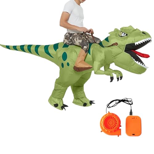 Bexdug Disfraz Inflable de Dinosaurio,Traje Inflable De Dinosaurio | Traje Para Halloween Fiesta De Navidad Parque Temático