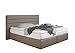 Produktbild Maintal Boxspringbett Toulouse, 180 x 200 cm, Kunstleder, Tonnentaschenfederkern Matratze H2, Taupe