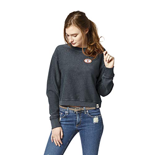 NCAA League Womens Clemson Tigers Timber Crop Crew, Small, Denim