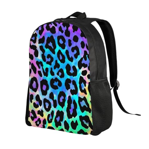 Camping Outdoor Backpack Big Capacity Rucksack Colorful Leopard Cheetah Print Art College Bookbag Men Women2