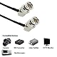 Alvin’s Cables 3G SDI BNC Kabel HD SDI Kabel 75 Ohm Dünn Flexibel für Sony FS5| FS7| FX6, Atomos Shogun Inferno, Atomos Ninja, rechtwinklig zu rechtwinklig 30CM