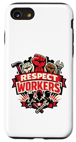 Respect Workers May Day Labour Rights Best Employee Raise �X�}�z�P�[�X iPhone SE (2020) / 7 / 8 �p