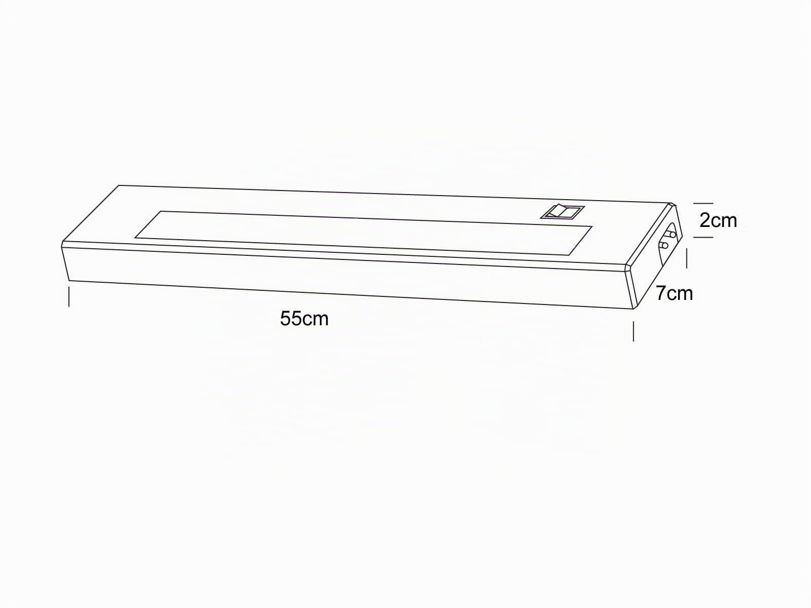 Trio Lighting 272970701, Lampada LED da Incasso,7 W, 55 cm, Bianco