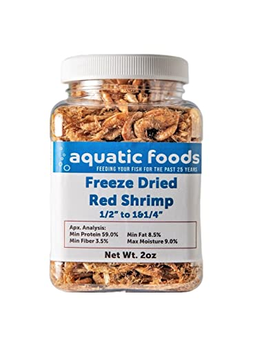 Aquatic Foods Inc. Red Shrimp-Freeze Dried 1/2