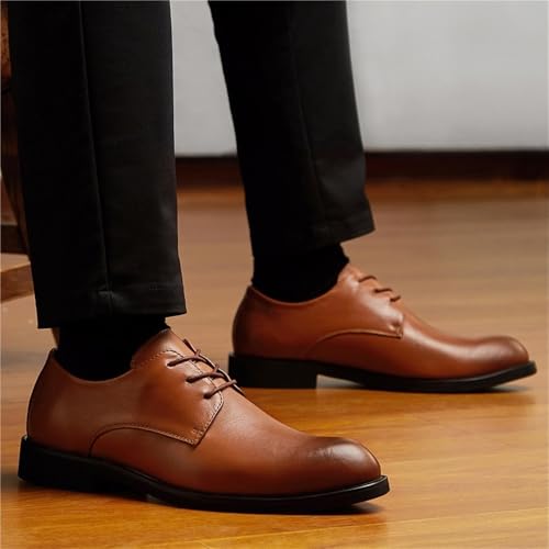 Men's Lace up Leather Derby Shoes Modern Fashion Comfortable Casual Business Formal Wear2