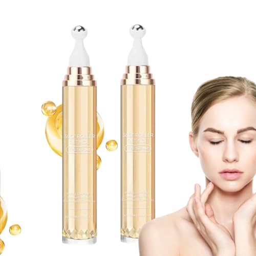 Crema Antiedad Para Ojos Con Retinol, 2 Piezas Crema Reafirmante Diaria Antiedad Para El Contorno De Ojos, Roll-on Con Retinol, Hidratante Para O-jos, Reduce Las Ojeras, C-rema Para O-jos Para Ojeras