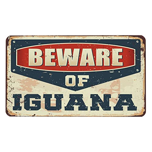 Tapis de souris de travail drôle Beware of Iguana, idée cadeau collègue