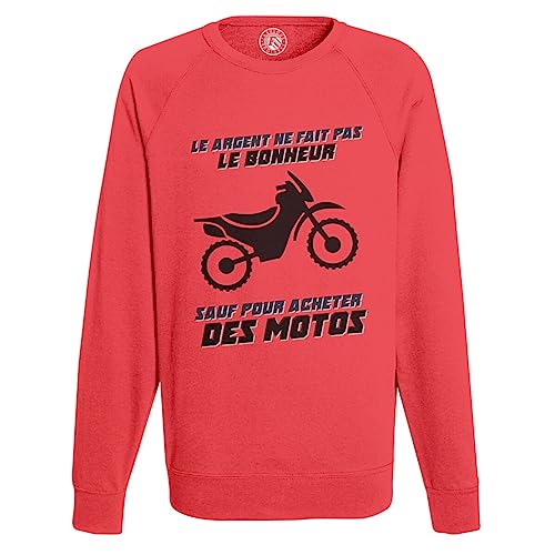 Sweat Shirt Homme Moto Cross vêtement sport humour motard running coton original