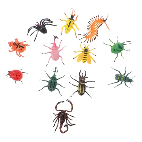 FIXOSHEE Realistisches Insekten spielzeugset aus PVC Pädagogisch Robust als Lernspielzeug und Dekoration für Wissenschaft und Heimgebrauch mit Vielfältigen Insektenfiguren
