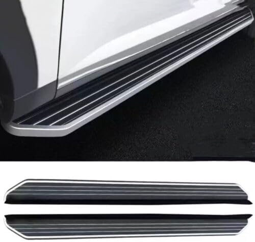 BLAIS Running Board for Jeep Grand Cherokee 2023 2024 Door Fixed Side Step Pedal Nerf Bar Platform Ptotector 2Pcs, Black, rx-001