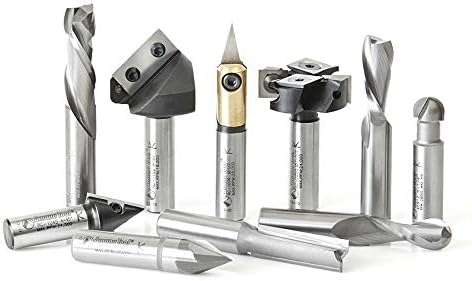 Amana Tool - AMS-138 10-Pc 3D, Signmaking, Lettering & Engraving CNC Router Bit Collection