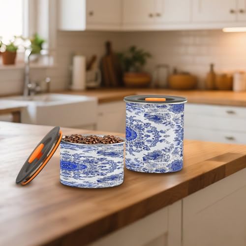 ATTX Envase Café Acero Inoxidable 500ml Azul y Blanco miniatura 6