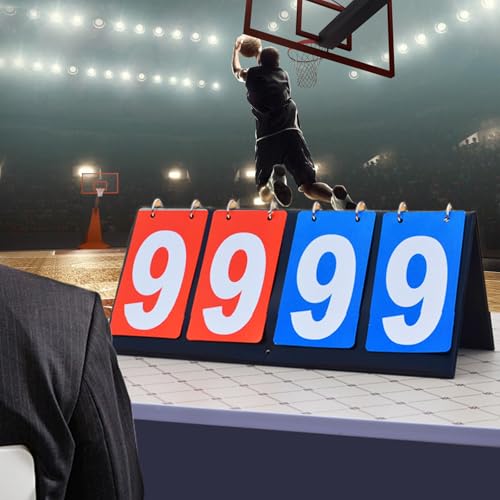 Score Board de Basket Table Top Tableau d'Affichage de Score Portable pour Compétition - 7