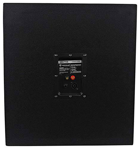Image of Rockville SBG1158 15 inch Passive Pro DJ Subwoofer, 8 Ohm, MDF, Pole Mount