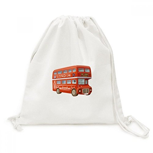 Sac à dos cordon Londres bus rouge pour éviter les sacs lourds