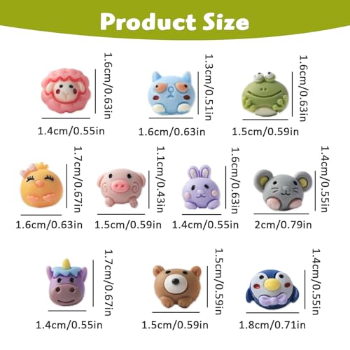 50 Stück Niedliche Tier-Reißzwecken, 10 Verschiedene Designs Lustige Pinnnadeln & Dekorative Pinnwandnadeln für Pinnwände, Korktafeln, Wand, Bunte Tiere Pins für Büro, Schule, Zuhause & Kinderzimmer