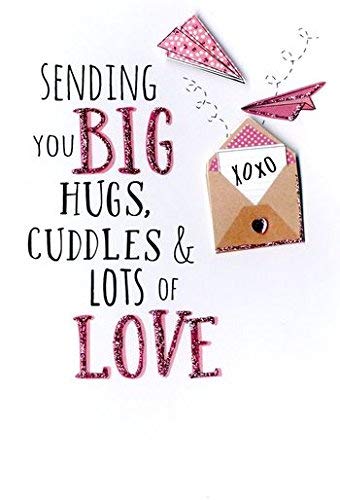 Friendship Open - Sending Big Hugs & Cuddles’ Sending You A Hug Greeting Card