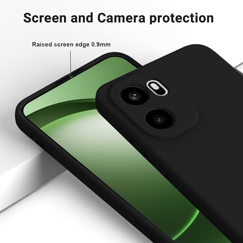 Image of FIRST MART Matte Silicone Back Cover for OnePlus 15R - Black