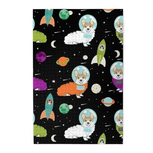 犬柄 1000ピース ジグソーパズル 大人向け難しい 破片なし カチっとハマる 誕生日 おしゃれ インテリア ギフトハウス (75×50cm)