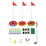 Environnement de pratique ludique : Conçu avec des sacs de sable et des drapeaux, ce set de golf pour enfant encourage une manipulation précise de la balle et recrée un environnement de golf réaliste. Il est idéal pour l'apprentissage à la maison ou dans les aires de jeux.