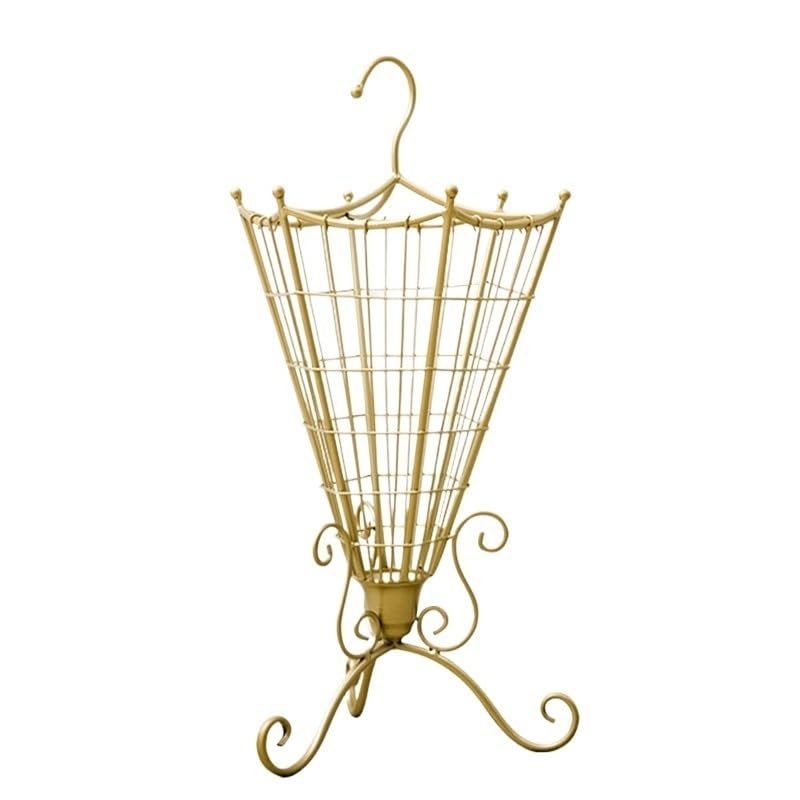 Porte-parapluie moderne en fer forgé noir mat, support de rangement intérieur chic