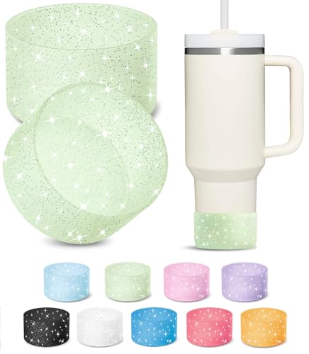2-Pack Glitter Silicone Boots for Stanley, Owala & More, Fits Select Models
