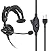 Produktbild COODIO Funkgeräte Ohrhörer 2 Pin Über-Ohr Security Headset [Swivel Boom Mikrofon] [Noise Cancelling] Kopfhörer Mikrofon Kompatibel mit Midland Walkie-Talkie PMR
