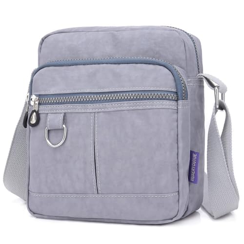 Image of Crossbody Bag Purse For Women Nylon Waterproof Shoulder Handbags Casual Travel Messenger Bag Lightweight Pocketbooks
