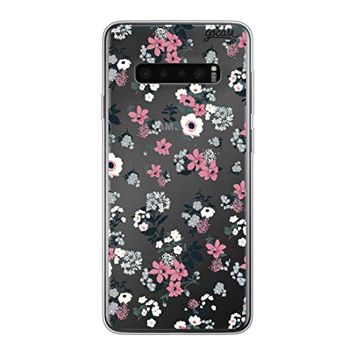 Gocase Lovely Floral Hülle | Kompatibel mit Samsung Galaxy S10 | Transparent mit Druck | Silikon Durchsichtig TPU Schutzhülle Kratzfest Handyhülle Cover